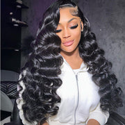Clearance Sale|Loose Wave 13x4 HD Transparent Lace Front Wig 180% Density 16 To 26 Inches