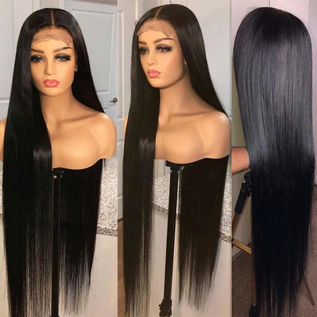 Long Wig 20-34 inch Straight Human Hair Wig 13*4 /13*6 Skin Melt Invisible HD Lace Frontal Wig