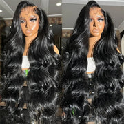 (Super Deal) Long 30inch 34inch Pre Bleached 13x4 HD Lace Frontal Wigs Pre-plucked Human Hair Wig 220% Density