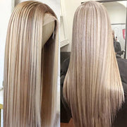 BOGO SALE|#P18/613 Highlight Blonde Body Wave Wig 13X4 HD Lace Front Human Hair Wigs 16-26 Inches