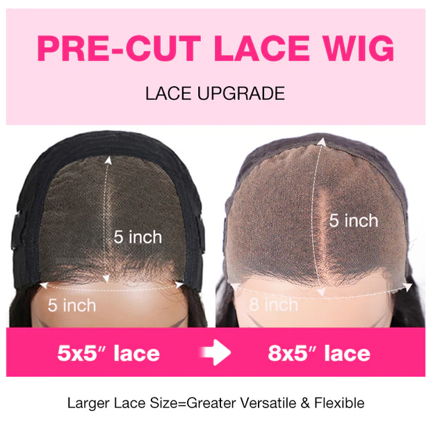 Curtain Bangs 13x4 HD Lace Body Wave Glueless Wig Butterfly Hair Cut Chestnut Brown Lace Wig