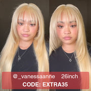 613 Blonde Straight Human Hair Lace Front Wigs For Women 13X4 HD Transparent Lace Wig With Baby Hair