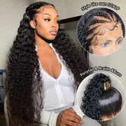 Cynosure Full HD Lace Frontal Wig High Quality Human Hair Wig Water Wave Deep Wave Curly  Body wave And Straight Hair Pre Plucked 180% Density