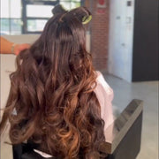 Ombre Chestnut Brown Body Wave Glueless Wig With Dark Roots Put On & Go 13x4 Pre Cut Lace Front Wig