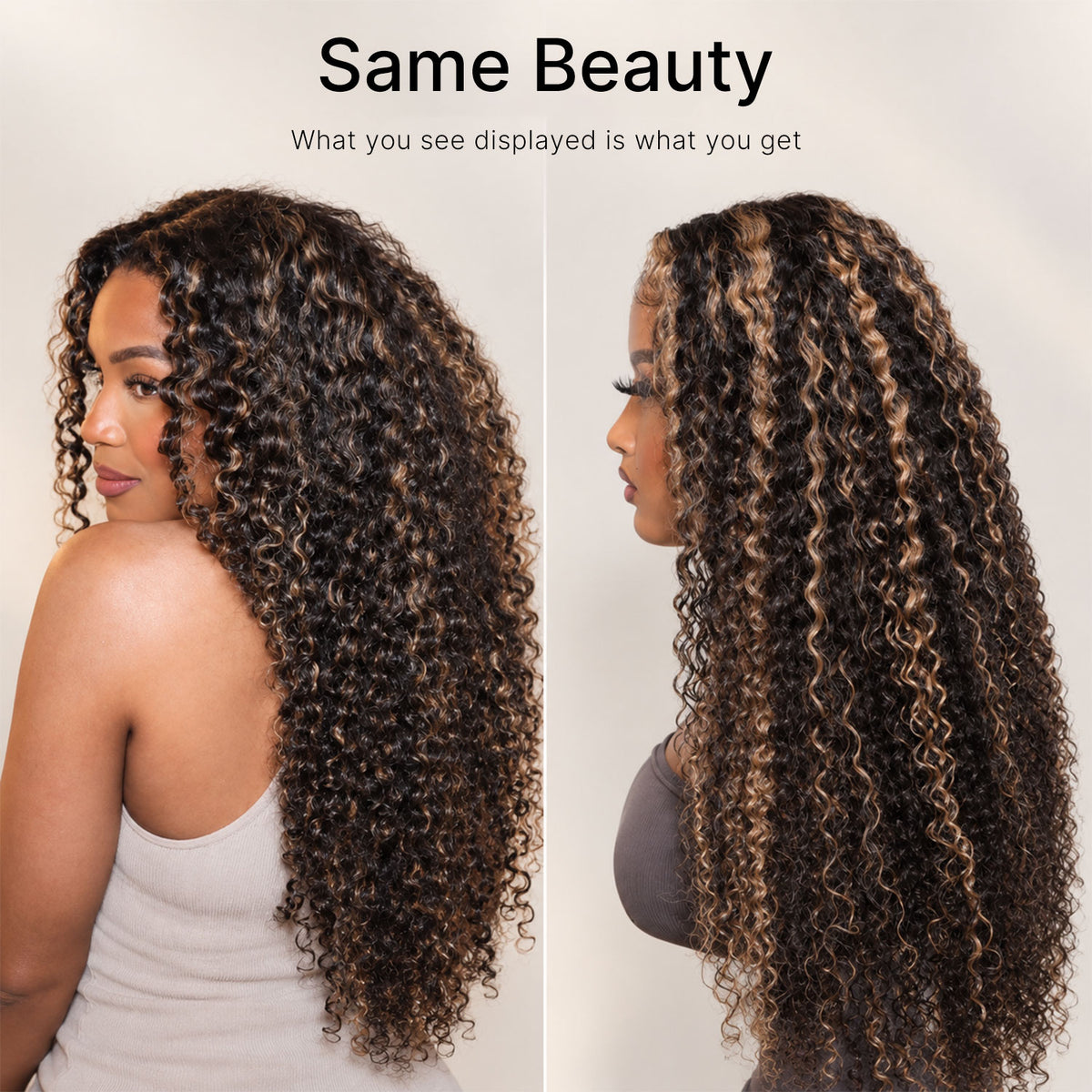 highlight curly wig