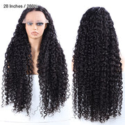 Pre All Everything Pre Bleached  Pre Cut With Magic Tape HD Lace Curly Glueless Human Hair Wigs