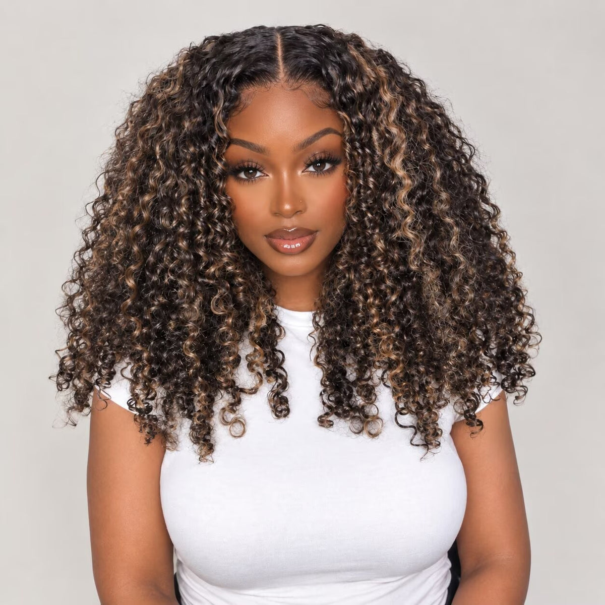 highlight curly wig