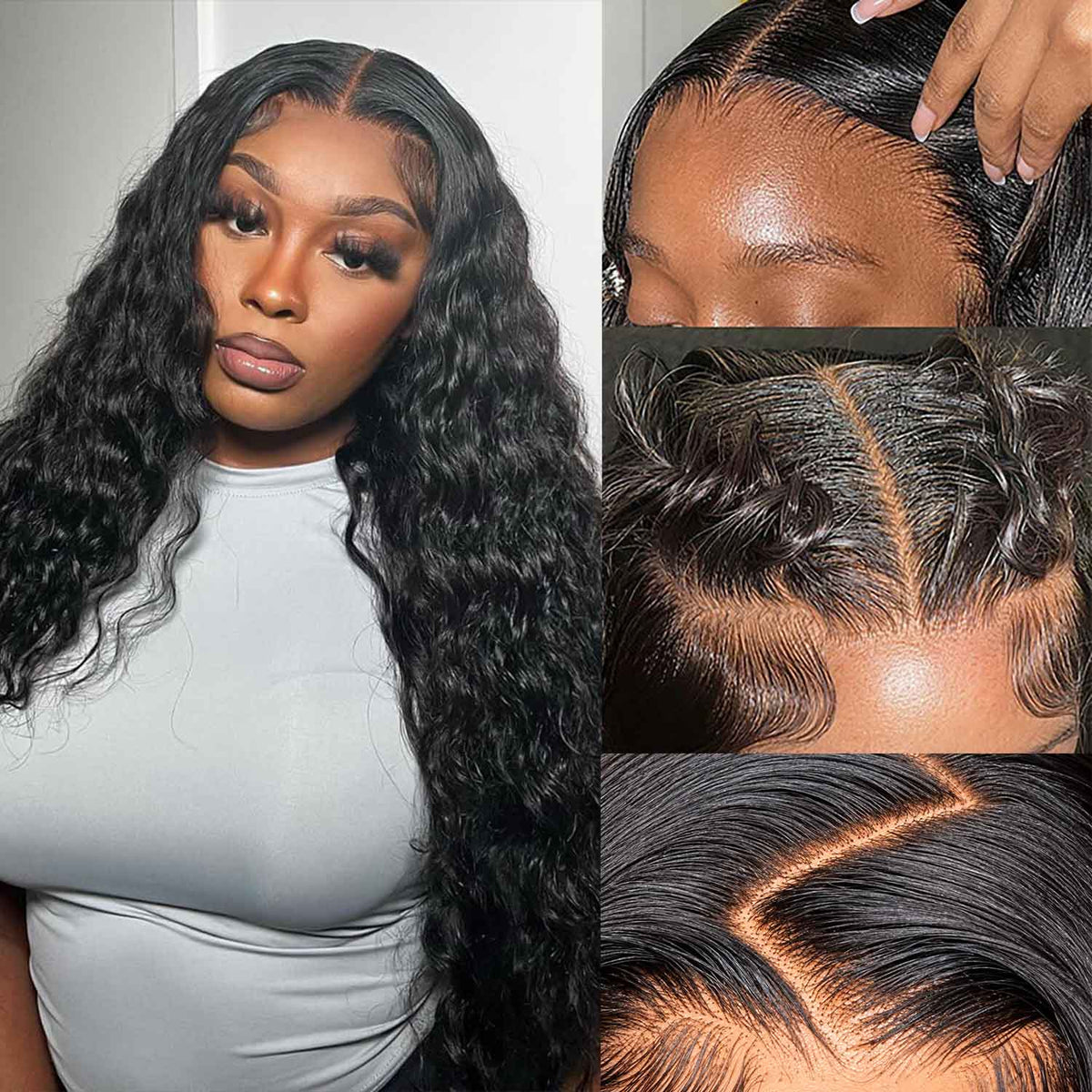 Pre Plucked HD Lace Wig Loose Deep Wave Lace Front Wig Human Hair Natural and Realistic Invisible Lace Wig