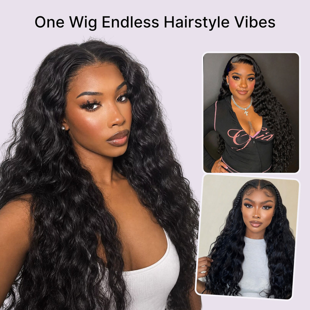 loose deep wave free parting