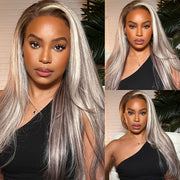 #P18/613 Highlight Blonde HD Lace Front Human Hair Wigs Body Wave /Straight Hair Wig For Women
