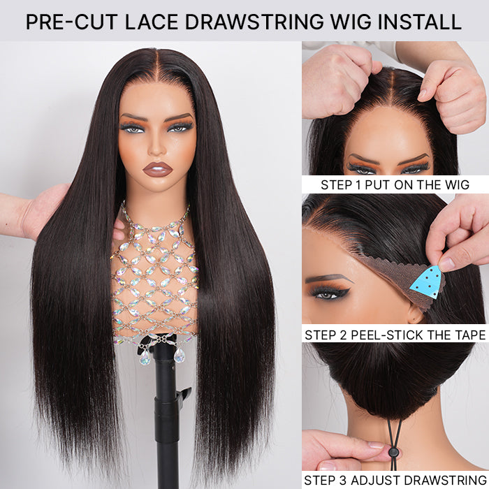 Silky Straight 13x6 Skin Melt HD Lace Front Glueless Human Hair Wigs
