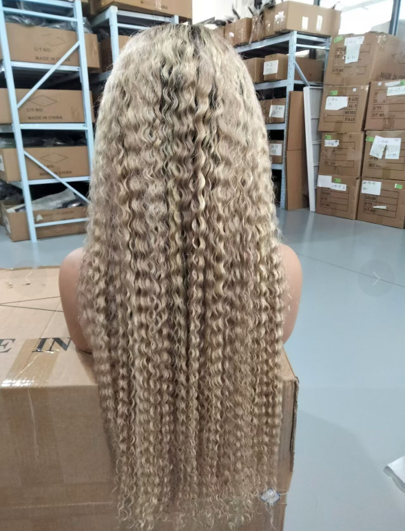 pay for price of 30inch curly wig TP1B/18/613# wig 13*6