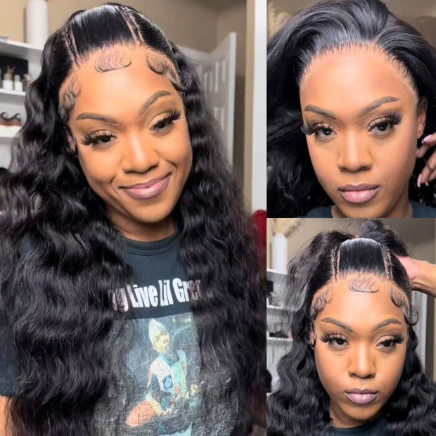 Pre Plucked HD Lace Wig Loose Deep Wave Lace Front Wig Human Hair Natural and Realistic Invisible Lace Wig