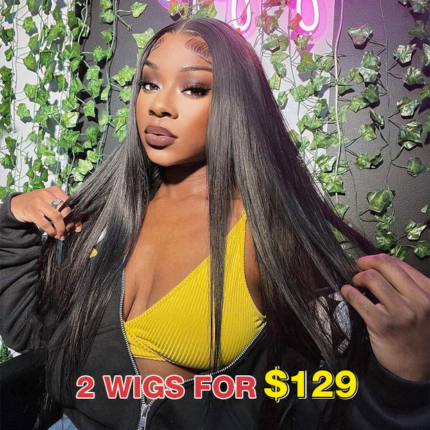 Straight Hair 13x6 Lace Front Wig 100% Remy 18-26 Inch Human Hair Wigs