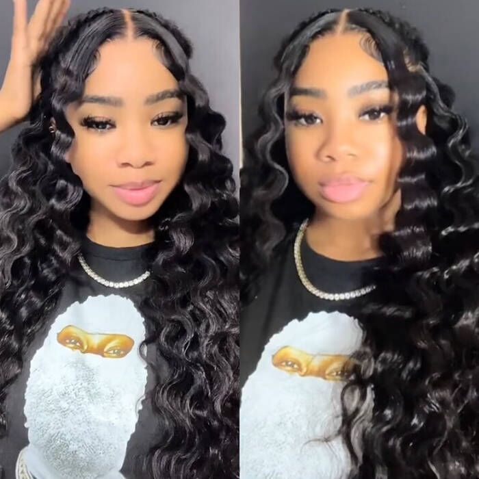 Pre Plucked HD Lace Wig Loose Deep Wave Lace Front Wig Human Hair Natural and Realistic Invisible Lace Wig