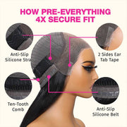 Flash Sale|Pre-All 13X6 Full Lace Reddish Brown 3D Body Wave Hair Pre Cut Pre Bleached Glueless Wig