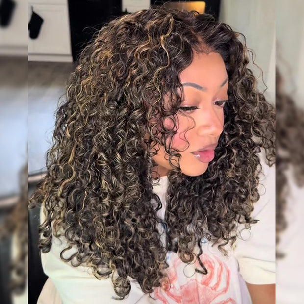 realistic curly wig 20inch