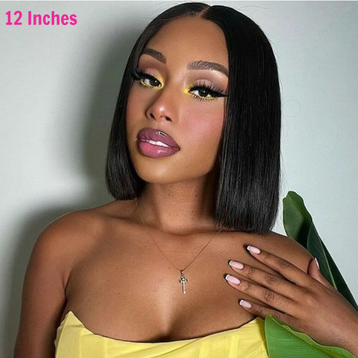$120 OFF Wear & Go Bob Wig Pre Cut HD Lace Closure Glueless Human Hair Wigs Beginner Friendly
