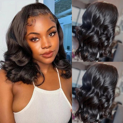 280% Barrel Curls Glueless Left C Part Wig Bleached Knots Pre Cut 8X5 HD Lace Closure Human Hair Wigs