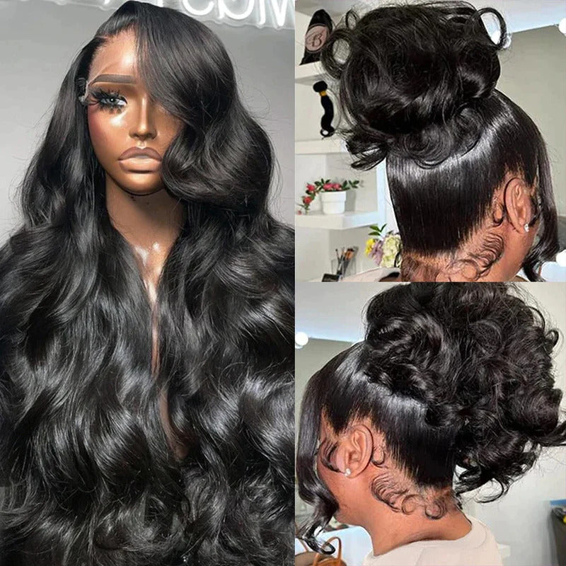 Cynosure Upgrade Snug Fit Wear & Go Hidden Strap 360 HD Lace Frontal Wig Body Wave Remy Human Hair Wigs