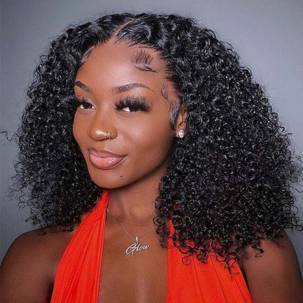 BOGO SALE|Wear & Go Bob Wig Curly 4x4 Pre Cut HD Lace Closure Glueless Human Hair Wigs Beginner Friendly