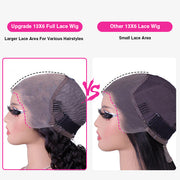 280% Luxury Density 13X6 Full HD Lace Body Wave Lace Frontal Wig Pre Bleached Pre Plucked Super Thick Human Hair Wig