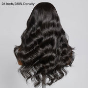 280% Luxury Density 13X6 Full HD Lace Body Wave Lace Frontal Wig Pre Bleached Pre Plucked Super Thick Human Hair Wig