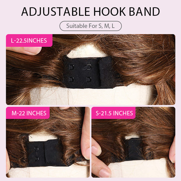 280% Blonde Highlight Barrel Curls Glueless Left C Part Wig Bleached Knots Pre Cut 8X5 HD Lace Closure Human Hair Wigs