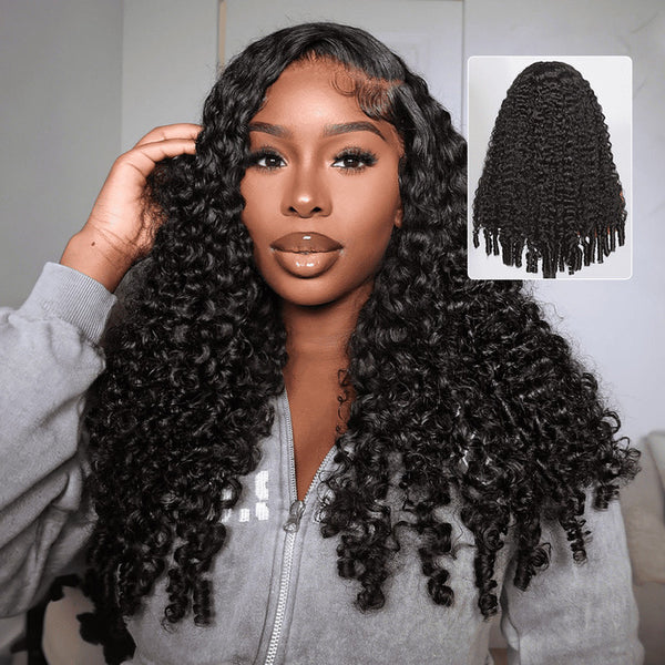 300% Burmese Curly HD Lace Frontal Wig With Spiral Curly 