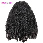 Burmese Curly HD Lace Frontal Wig With Spiral Curly Ends Pull & Go Glueless Human Hair Wig