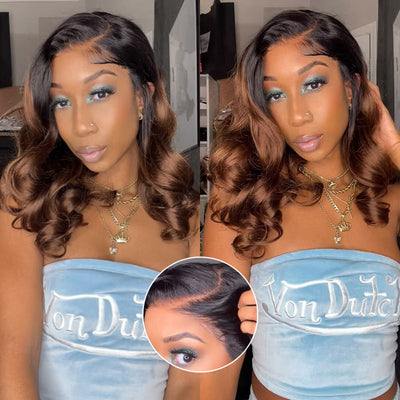 280% Loose Body Wave Glueless Left C Part Wig Bleached Knots Pre Cut 8X5 HD Lace Closure Human Hair Wigs