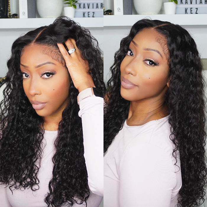 Pre All Everything Glueless Wig 8x5 Pre Cut HD Lace Deep Wave Human Hair Wigs With Pre Bleached Knots