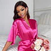 Cynosure Silk Robe Comfortable Sleepwear