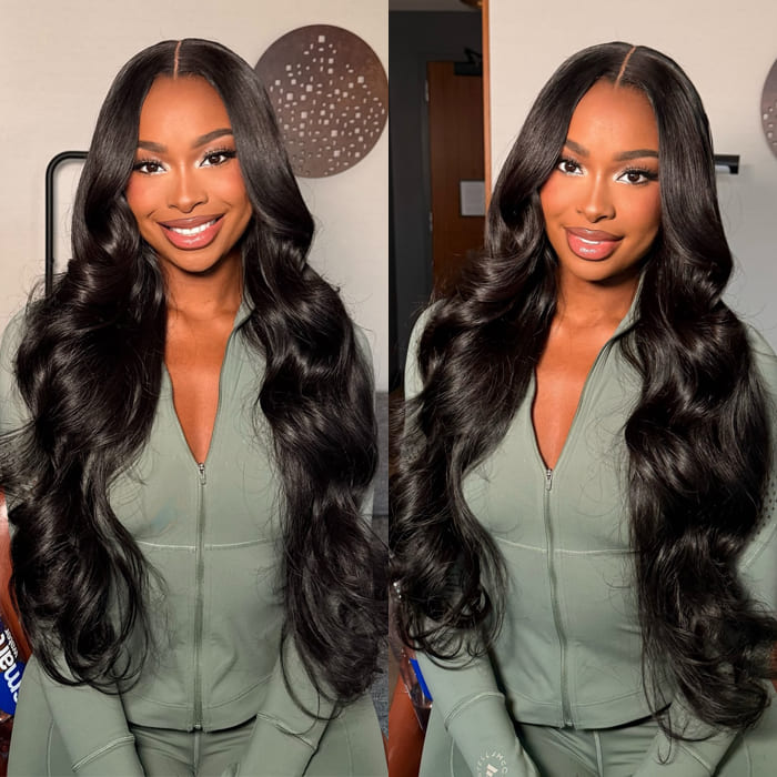 Pre All Everything Bye-Bye Knots Glueless Wig Pre Cut HD Lace Body Wave Human Hair Wigs With Pre Plucked Hairline