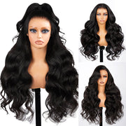 Glueless 280%  Density 13X6 Full HD Lace Body Wave Lace Frontal Wig Pre Bleached Pre Plucked Super Thick Human Hair Wig