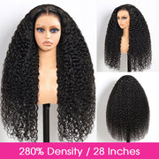 Pre All Everything Pre Bleached  Pre Cut With Magic Tape HD Lace Curly Glueless Human Hair Wigs