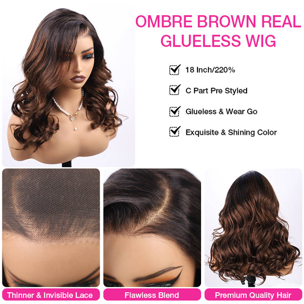 280% Barrel Curls Glueless Left C Part Wig Bleached Knots Pre Cut 8X5 HD Lace Closure Human Hair Wigs