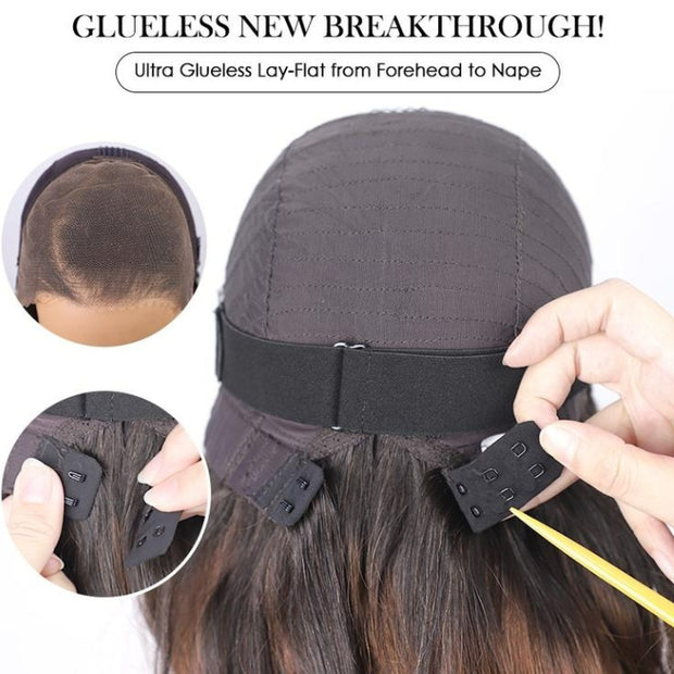 280% Loose Body Wave Glueless Left C Part Wig Bleached Knots Pre Cut 8X5 HD Lace Closure Human Hair Wigs