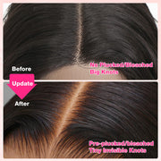 280% Luxury Density 13X6 Full HD Lace Body Wave Lace Frontal Wig Pre Bleached Pre Plucked Super Thick Human Hair Wig