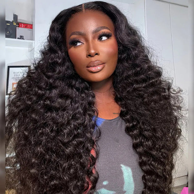 300% Density Glueless Loose Wave HD Lace Wigs Pre Bleached Pre Plucked Luxury Virgin Human Hair wigs