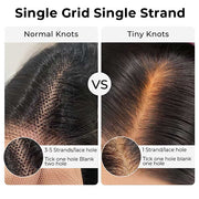 Curtain Bangs 13x4 HD Lace Wig Butterfly Layered Straight Human Hair Wigs With Adjustable Strap