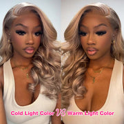 #P18/613 Highlight Blonde HD Lace Front Human Hair Wigs Body Wave /Straight Hair Wig For Women