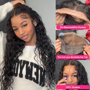 Pre All Everything Glueless Wig 8x5 Pre Cut HD Lace Deep Wave Human Hair Wigs With Pre Bleached Knots