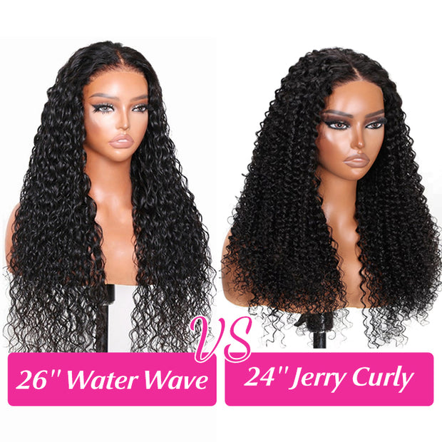 Flash Sale New Glueless 360 Lace Frontal Wigs With Hidden Elastic String Ready & Go Curly Affordable Snug Fit Human Hair Wigs