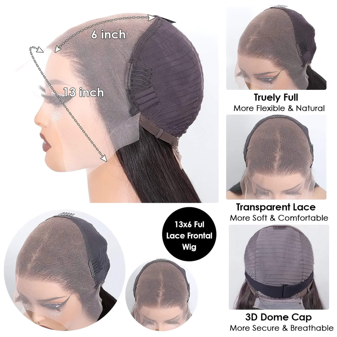 Skin Melt HD Lace Brazilian Curly Human Hair Front Lace Wigs For