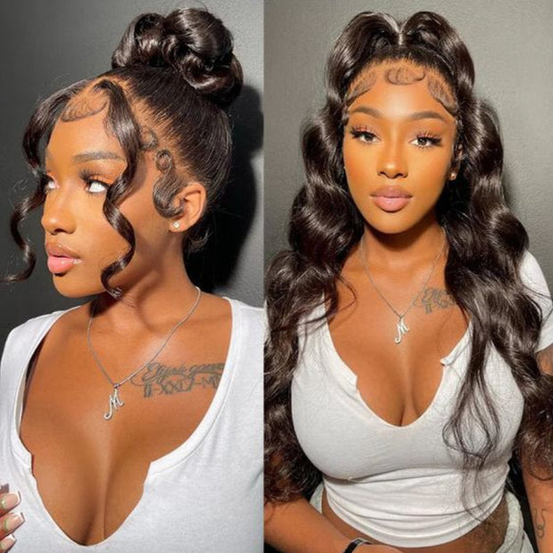 22=$169 Upgrade Glueless 360 Lace Frontal Wigs With Hidden Strap Ready & Go Water Wave Affordable Human Hair Wigs 220% Density