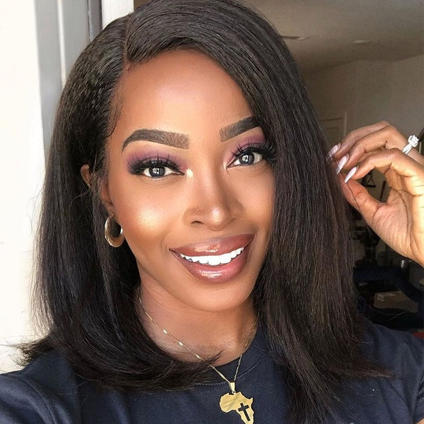 BOGO SALE|Wear & Go Bob Wig Curly 4x4 Pre Cut HD Lace Closure Glueless Human Hair Wigs Beginner Friendly