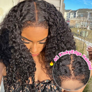 Brazilian Virgin Curly Hair 3 Bundles With 13X4 Lace Frontal Or 4C Edges Lace Frontal 100% Human Hair Weave