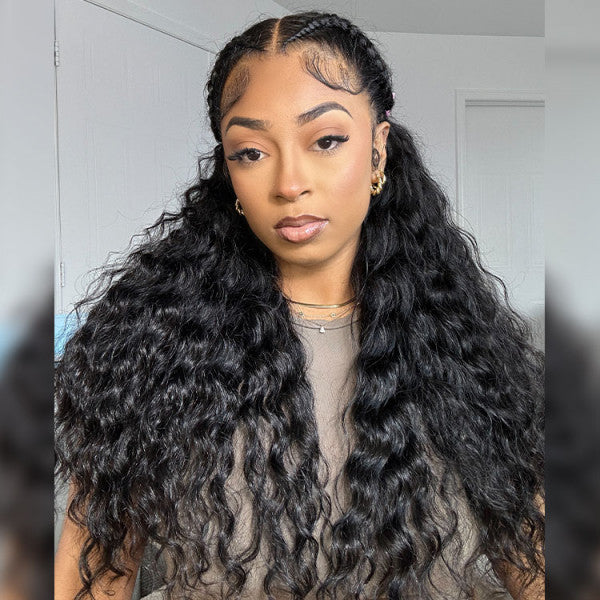 Pre Braided Wig Ready Go Deep Wave 13x4 13x6 Pre Cut Lace Frontal Wig Pre-All Glueless Human Hair Wigs