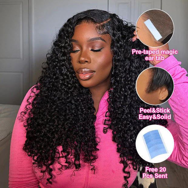 Two Wigs=239.9|4X4 HD Lace #427 Body Wave Wig+8X5 Pre Cut Lace Curly Wig